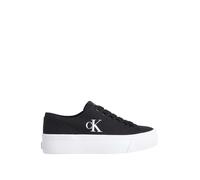 Calvin Klein Donna Sneakers Vulcanizzate Flatform Profilo Basso, Nero (Black/Bright White), 37 EU