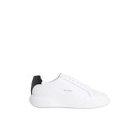 Calvin Klein Uomo Sneakers con Suola Preformata Chunky Laceup in Pelle, Bianco (Bright White/Black), 45