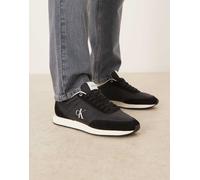Calvin Klein - Sneakers da corsa stile rétro nere e bianche-Nero 41