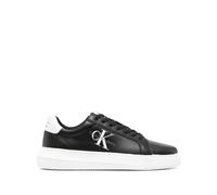 Calvin Klein Jeans Sneakers Suola Grossa Uomo Chunky Cupsole Monologo Scarpe, Nero (Black/White), 44 EU