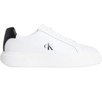 Calvin Klein Uomo Chunky Cupsole Laceup Lth Ym0Ym01344 Low Top, Nero (Bianco/Nero/Bianco), 10