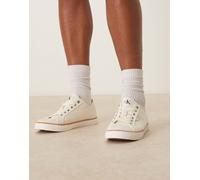 Calvin Klein - Sneakers vulcanizzate in tela bianco sporco 40