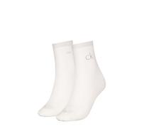 Calvin Klein Socks Shiny Logo, Calzino Da donna, White,