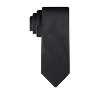 Calvin Klein Solid And Pattern Ties-Big Boys Cravatta, Nero Tinta Unita, Taglia Unica Bambini e Ragazzi