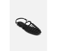 Calvin Klein - SQUARE BALLERINA STR Nero - Sandali e scarpe aperte 37 Nero