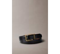Calvin Klein Square Buckle Smooth Belt Black/cognac/old Gold Taglia: 105 | Cinture Outlet | Uomo | Giallo