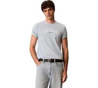 Calvin Klein SS 30s EU Futur gra Lv04rg800g Magliette grafiche, Blue (Winter Sky), L Uomo