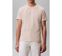 Calvin Klein Ss 30s Micro Monogram Tee Oatmeal Taglia: L | Magliette basic Outlet | Uomo