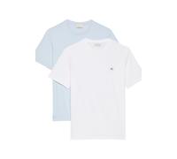 Calvin Klein Ss Badge Tee 2-pack Bright White/plein Air Taglia: XXL | Magliette basic Outlet | Uomo | Bianco