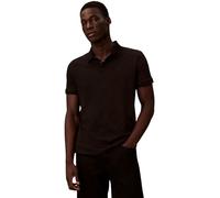 Calvin Klein Black Cotton Men Polo Shirt - M