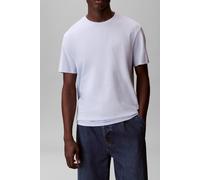 Calvin Klein Uomo T-Shirt Maniche Corte Micro Logo con Scollo Rotondo, Blu (Breezy Blue), M