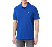 Calvin Klein SS Monogram Pique Polo Lv040Em269, Polo a Maniche Corte, Uomo, Blu (Chase Blue), L