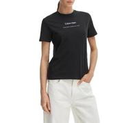 Calvin Klein SS Multi Logo Classic Tee Lv047c811g Magliette grafiche, Black (Black), S Donna