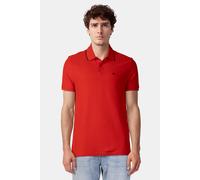 Calvin Klein Ss Refined Pique Tip Red Alert Taglia: M | Polo Outlet | Uomo | Rosso