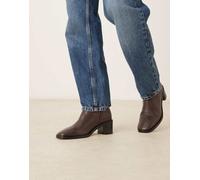 Calvin Klein - Stivali a punta color bordeaux intenso con tacco largo-Rosso 36