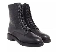 Calvin Klein Stivali in Pelle da Combattimento con Suola in Gomma Nera