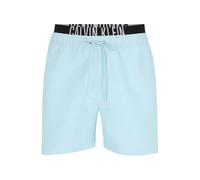 Calvin Klein Swimwear Pantaloncini da bagno blu chiaro / grigio chiaro / nero Uomo Calvin Klein Swimwear S blu chiaro / grigio chiaro / nero