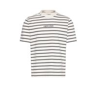 Calvin Klein T-shirt Calvin Klein Relaxed Logo a righe large crema