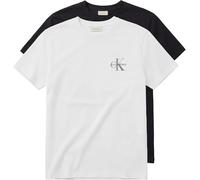 Calvin Klein T-Shirt da Uomo SS 30S Classic Micro Monologo Te LV04RF279G, Multi, L