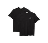 Calvin Klein T-Shirt da Uomo SS 30S Classic Micro Monologo Te LV04RF279G, Nera, 3XL