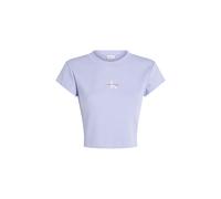 Calvin Klein T-Shirt Logo Crop Lilla Donna M