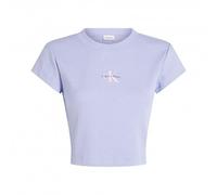 Calvin Klein T-Shirt Logo Crop Lilla Donna S