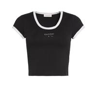 Calvin Klein - T-shirt Slim Monologo - - Tops - Donna - Nero - M