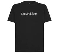 Calvin Klein T-Shirt Uomo CK Manica Corta Girocollo con Stampa Logo Davanti Articolo 00GMS2K107, Bae Black Beauty, M