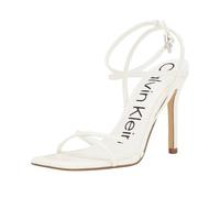Calvin Klein Tegin - Sandali da donna con tacco, bianco, 39 EU