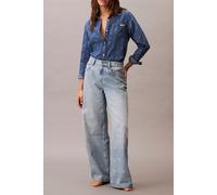 Calvin Klein The Wide Leg Distressed Indigo Taglia: W30 | Pantaloni Outlet | Donna | Blu