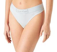 Calvin Klein Thong 000QF6774E Perizoma, Blu (Aqua Pool), L Donna