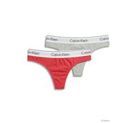 Calvin Klein Thong 2-pack Punch Pink/grey Heather Taglia: S | Biancheria intima Outlet | Donna | Rosa