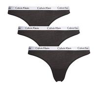 Calvin Klein Thong 3Pk, Tanga, Donna, L, Nero (Black)