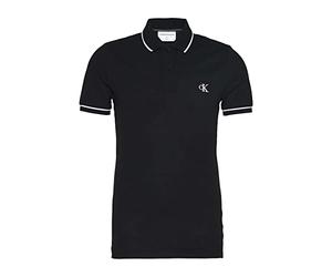 Calvin Klein Tipping Slim Polo J30J315603, Polo a Maniche Corte, Uomo, Nero (Ck Black), XL