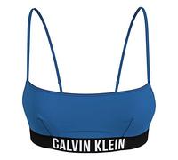 Calvin Klein Top Bikini a Bralette Donna Imbottito, Blu (Dynamic Blue), S