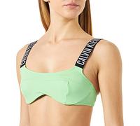 Calvin Klein Top Bikini a Bralette Donna Non Imbottito, Verde (Ultra Green), M
