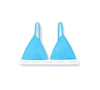 Calvin Klein Top Bikini a Triangolo Donna CK Meta Legacy senza Ferretto, Blu (Malibu Blue), XL