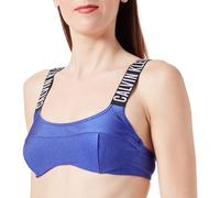 Calvin Klein Top Bikini Donna Bralette con Ferretto, Blu (Midnight Lagoon), 3XL