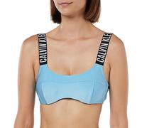 Calvin Klein Top Bikini Donna con Ferretto, Blu (Blue Tide), XS