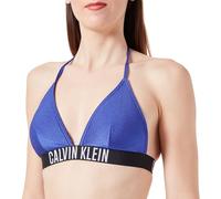 Calvin Klein Top Bikini Donna Triangel a Costine, Blu (Midnight Lagoon), XL