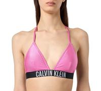 Calvin Klein Top Bikini Donna Triangel a Costine, Rosa (Bold Pink), XL