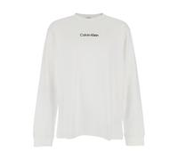 Calvin Klein, ,Tops ,Uomo ,Bianco ,S T-shirt a maniche lunghe relaxed