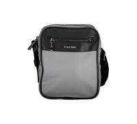 Calvin Klein, ,Bags ,Uomo ,Grigio ,ONE SIZE Borsa a Tracolla Grigia con Chiusura a Zip