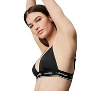 Top bikini Calvin Klein Meta Legacy nero bianco donna - S