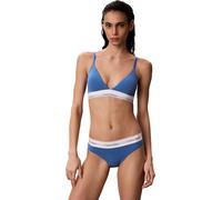 Calvin Klein Triangolo da Donna, Leggermente Foderato Lv00Qf8498, Triangolo, Blu Poseidone, S