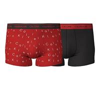Calvin Klein Trunk 2 Pezzi, Falling Logo Print_Exact/ Black, M Uomo