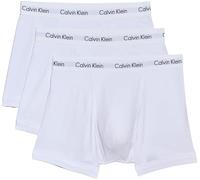 Calvin Klein Trunk 3pk 0000u2662g, Costume da Bagno Uomo, Bianco (White), S (Pacco da 3)