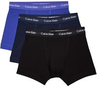 Calvin Klein Trunk 3pk 0000u2662g, Costume da Bagno Uomo, Multicolour (C-Black/Blu/Blu), M (Pacco da 3)