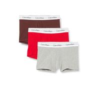 Calvin Klein Trunk 3Pk 000NB2380A, Uomo, Multicolore (Grey Heather, Deep Mahogany, Rouge), S