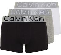 Calvin Klein Trunk 3pk 000nb3130a Boxer, Multicolore (Black/ White/ Grey Heather), L Uomo